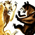 Лев, медведь и лисица