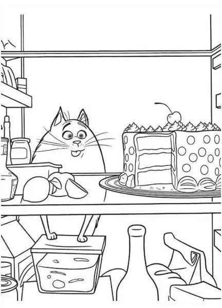 Кошка Хлоя в холодильнике