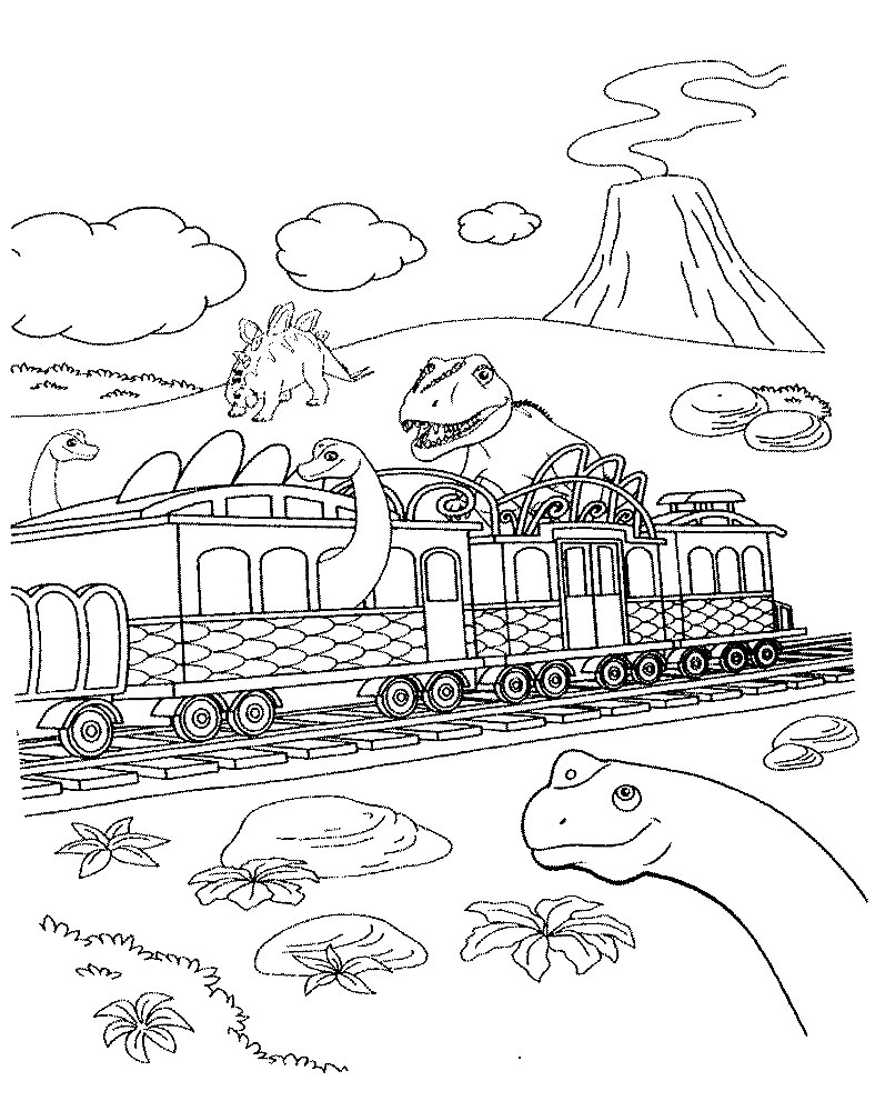 Раскраска Поезд