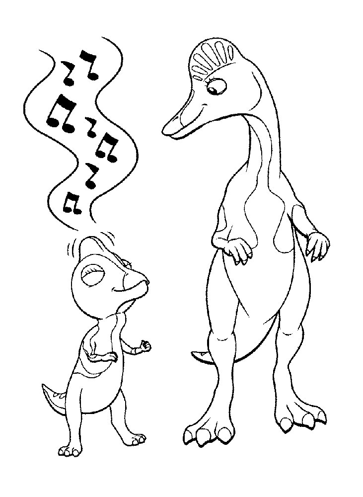 Динозавр Перри и Карин Коритозавр