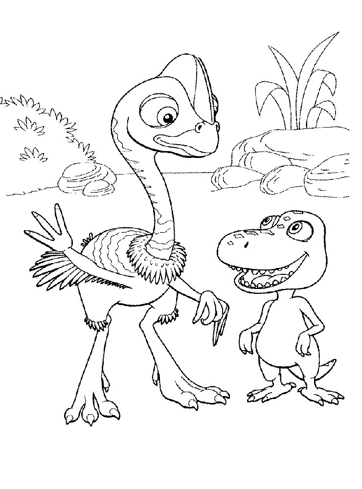 Динозавр страус с Бадди