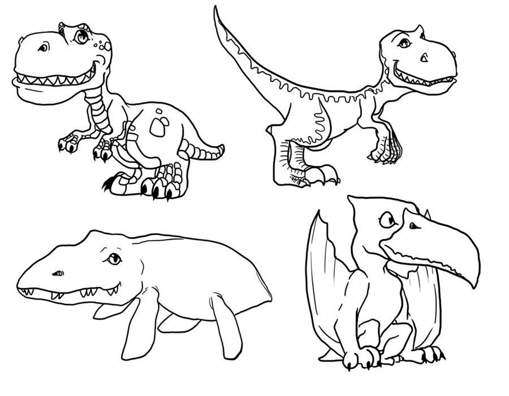 Динозавры из мультика Поезд динозавров