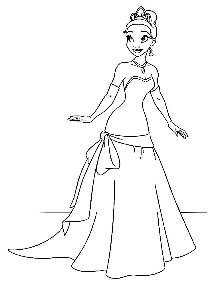 Принцесса Тиана в бальном платье