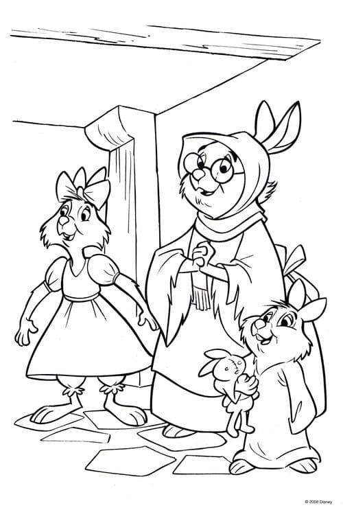 Крольчиха и ее дети Скиппи и Сис