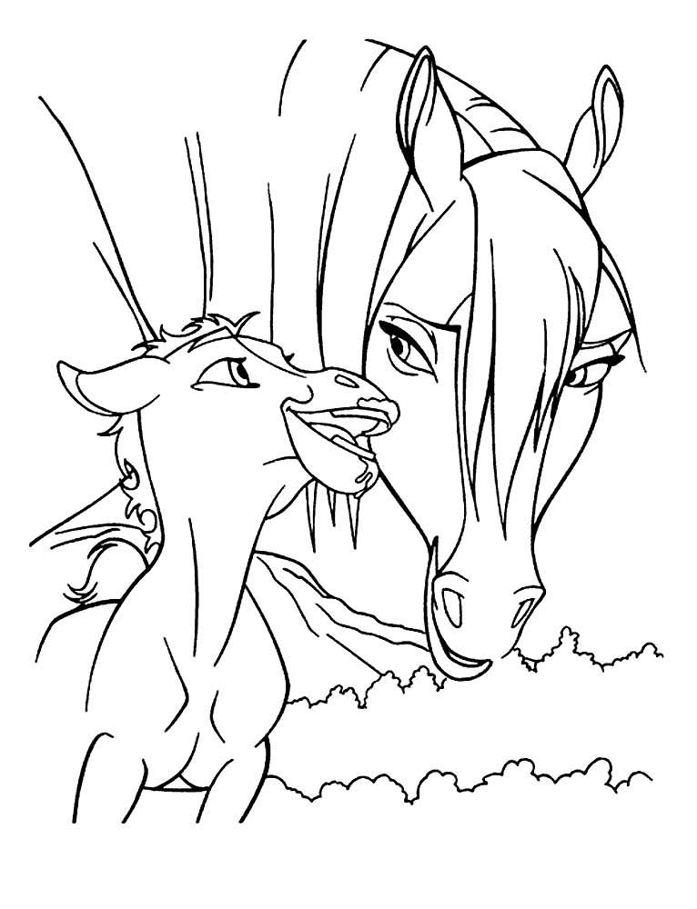 Лошадь с жеребенком Спирит