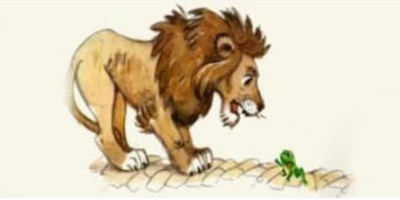 Лягушка и лев