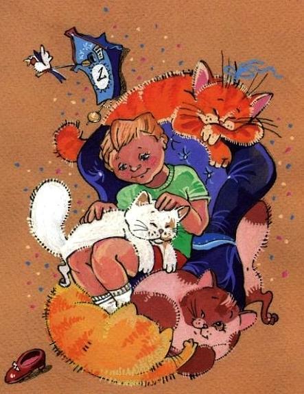 Каспер и пять умных кошек
