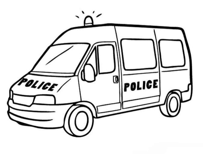 Грузовая полицейская машина