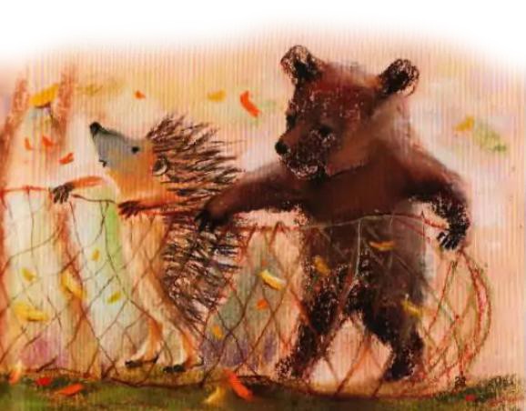 Как Ёжик с медвежонком ловили осень