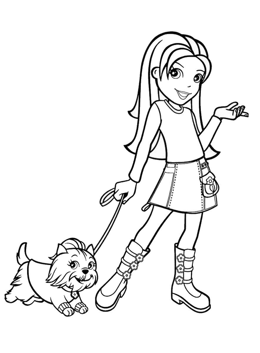 Девочка выгуливает собачку чичи лав