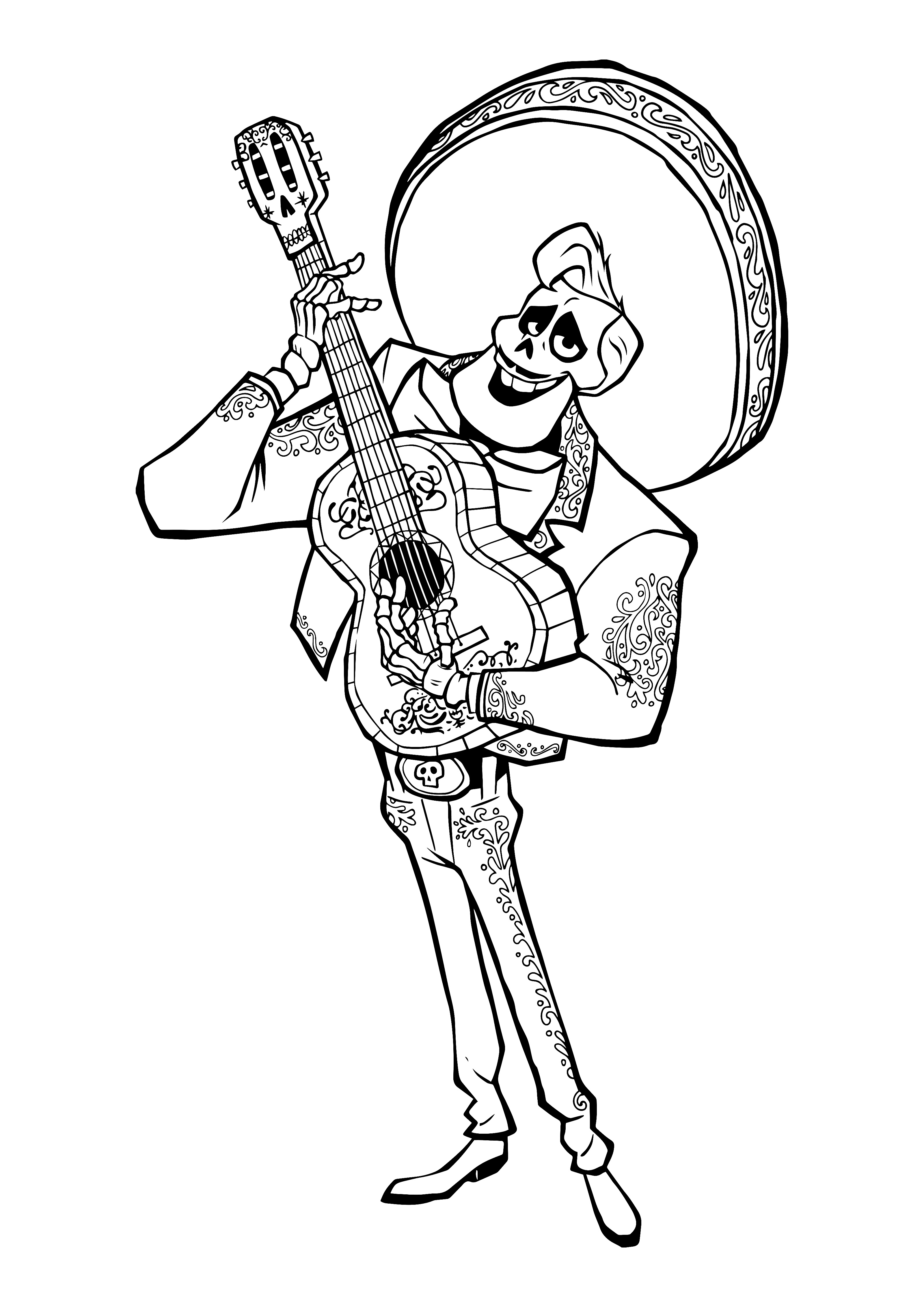 Эрнесто де ла Круз с гитарой Тайна Коко