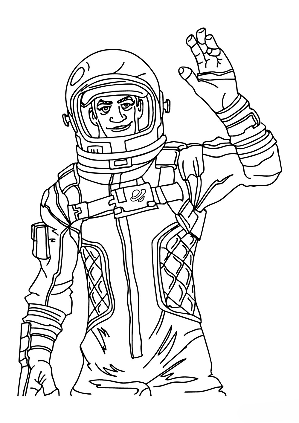 Фортнайт космонавт с поднятой рукой