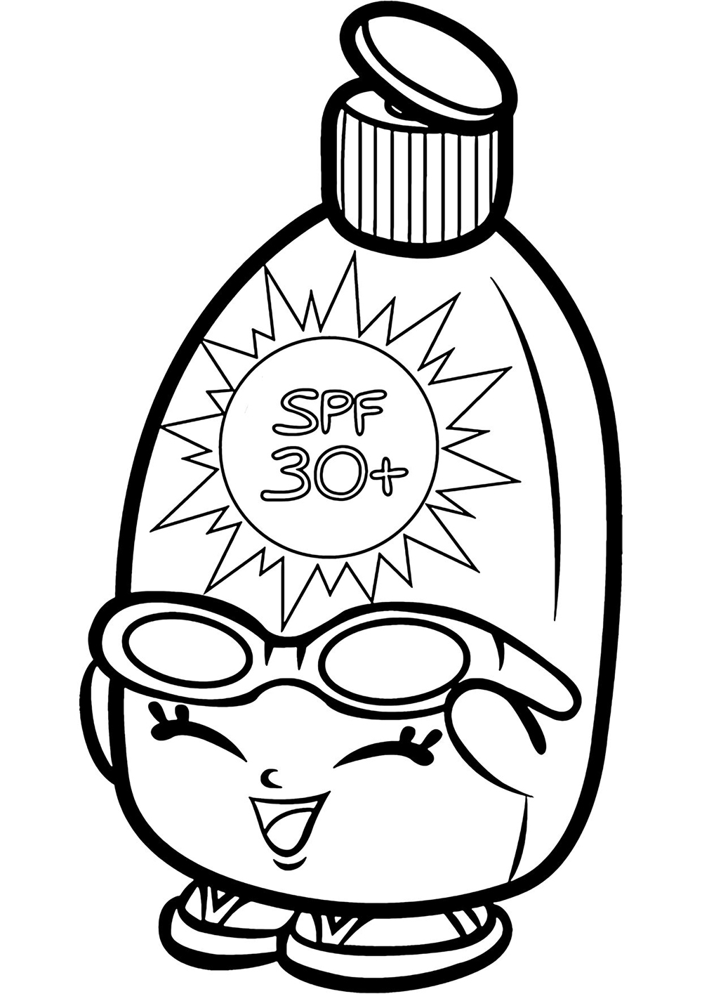 Шопкинс Солнцезащитный крем с очками