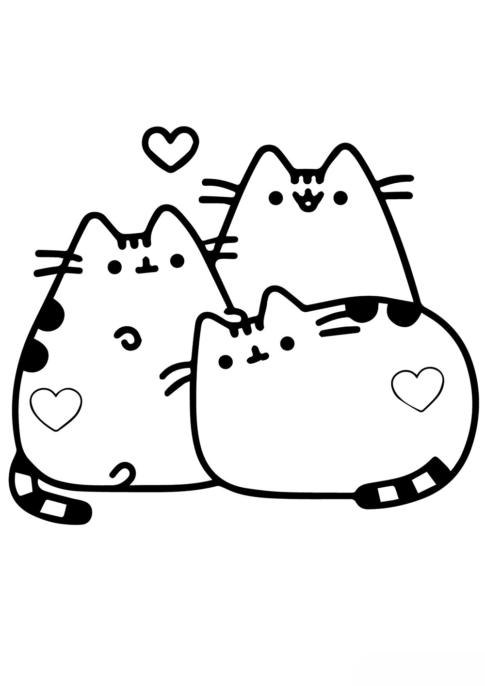 Три Влюбленных кота Пушин